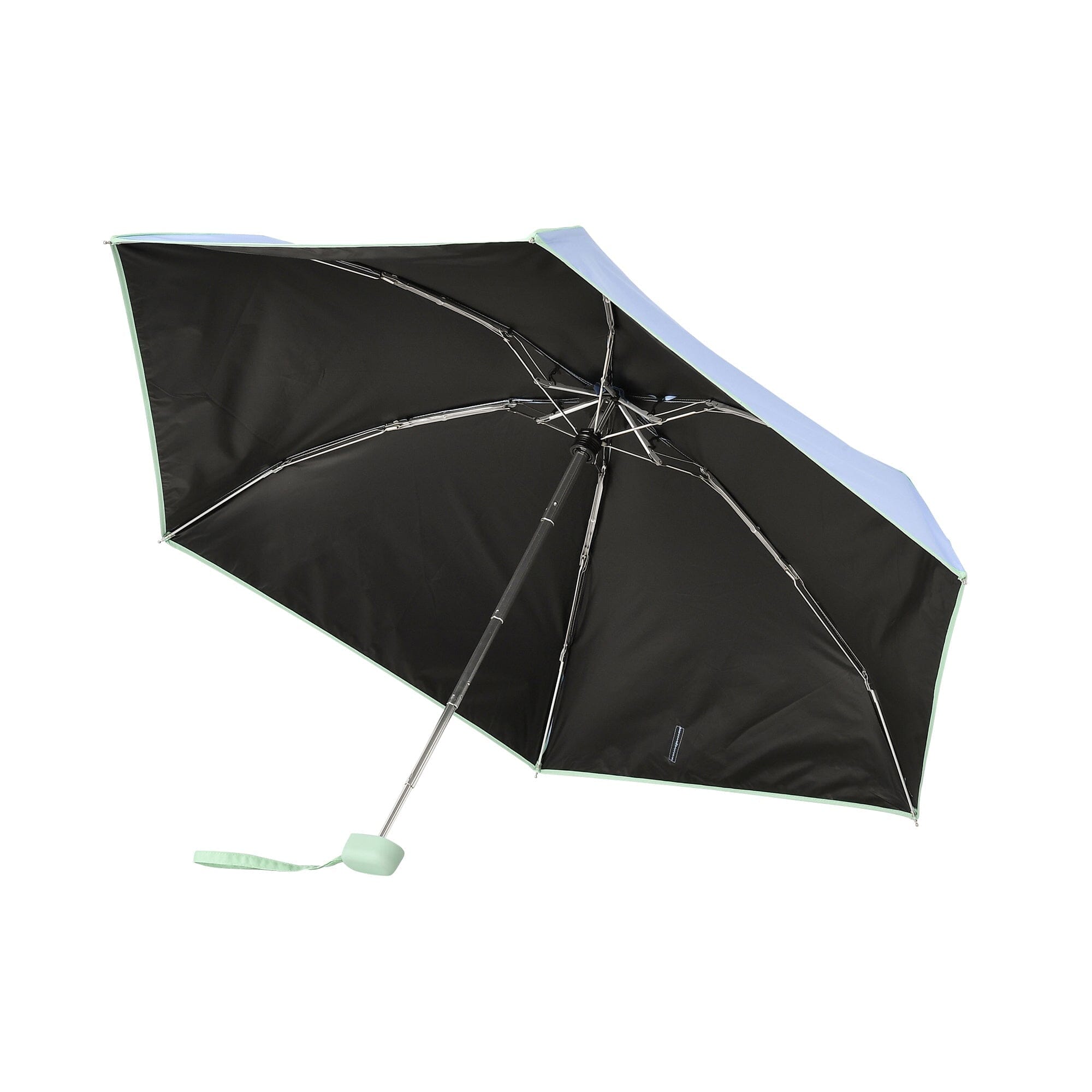 Compact Mini Parasol 47cm Blue - Portable Sun & Rain Umbrella for Outdoor, Beach, Picnic, and Travel Use