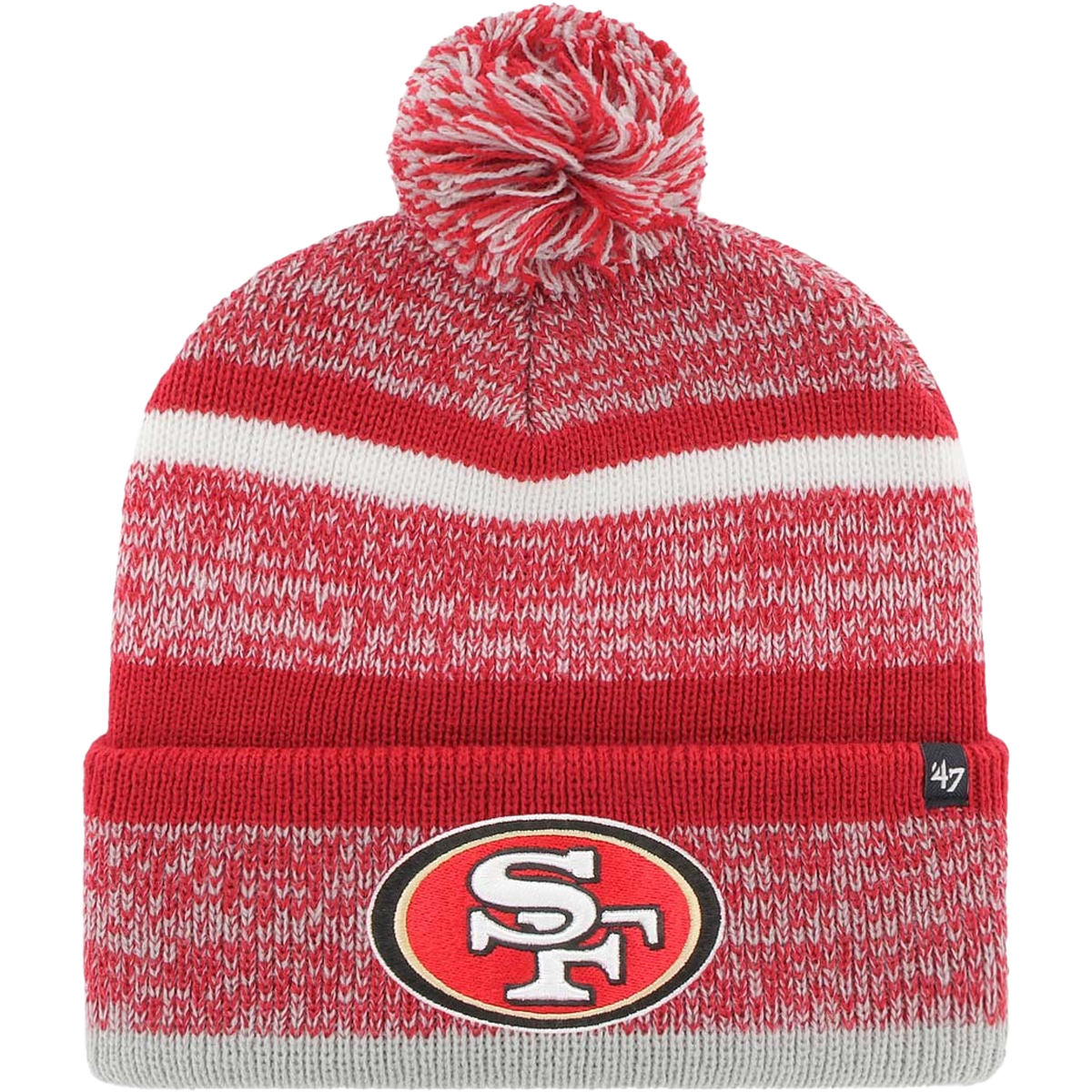 San Francisco 49ers NFL Knit Cuff Beanie - Official Team Logo, Warm Winter Hat for Men & Women - Perfect for Football Games, Outdoor Activities & Cold Weather