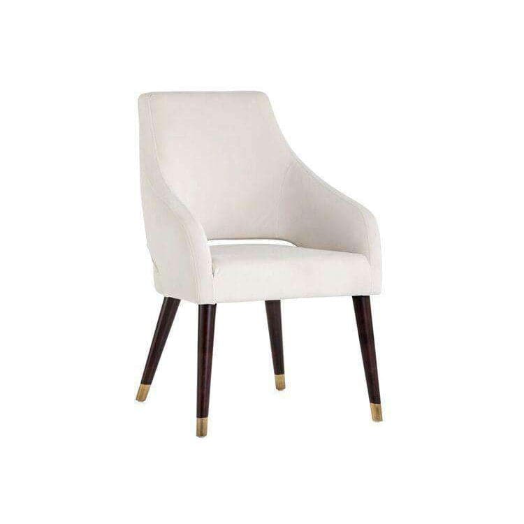 Adelaide Dining Chair - Modern Wooden Kitchen Chairs Set of 2, Comfortable Upholstered Seat with Metal Legs - Perfect for Dining Room, Kitchen, Breakfast Nook & Home Office