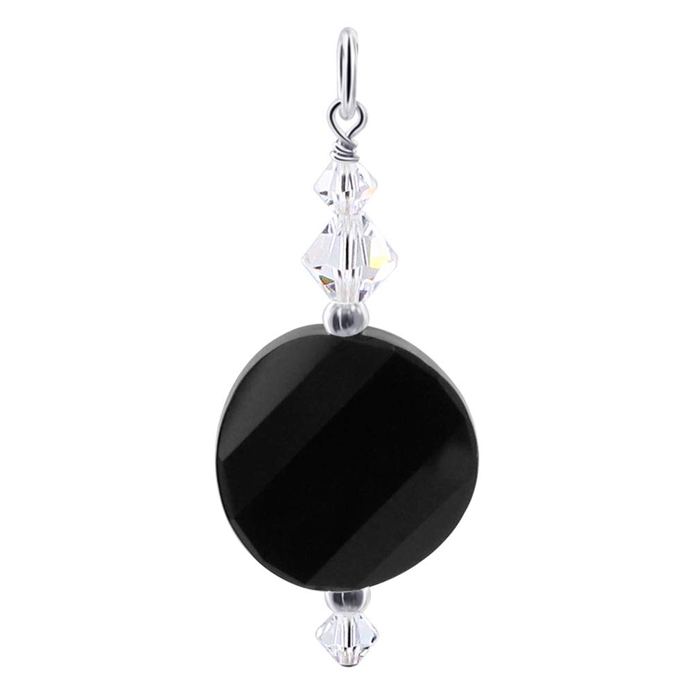 .925 Silver Charm Pendant with Austrian Crystals - Elegant Jewelry for Gifts & Parties
