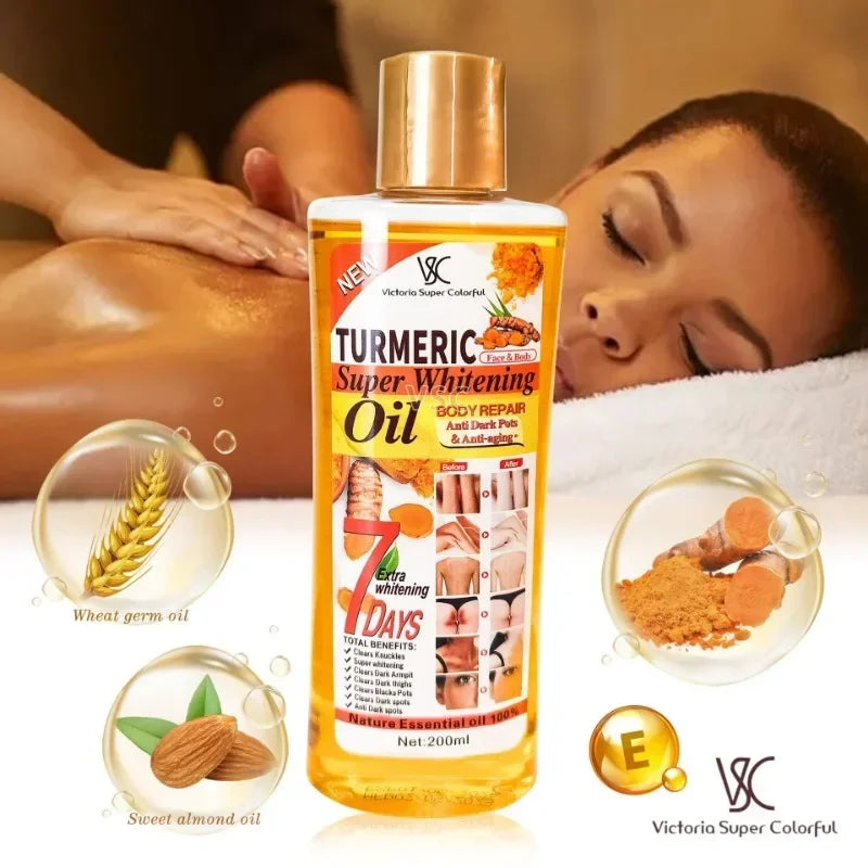 Pure Turmeric Essential Oil for Skin & Body Massage, Aromatherapy, Diffuser, Hair & Face Care - Anti-Wrinkle, Dark Spot Treatment - Perfect for Spa, Yoga & Home Relaxation