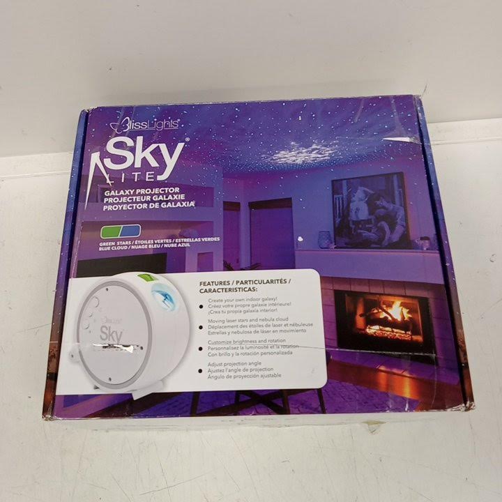 BlissLights Sky Lite 2.0 - Galaxy Projector with LED Nebula Cloud & Green Stars - Blue Clouds & White Light for Bedroom, Home Theater, Party Decor, Relaxation & Meditation