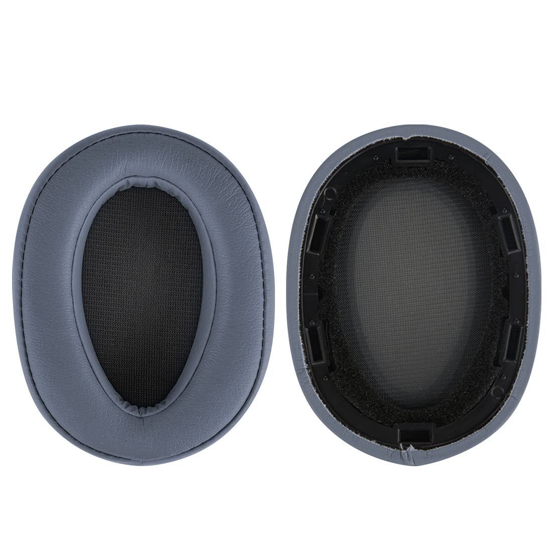 GEEKRIA QuickFit Protein Leather Replacement Ear Pads for Sony MDR-100ABN WH-H900N Headphones - Premium Noise Isolation Ear Cushions, Comfortable Headset Earpads (Moonlight Blue) - Perfect for Gaming, Music & Office Use