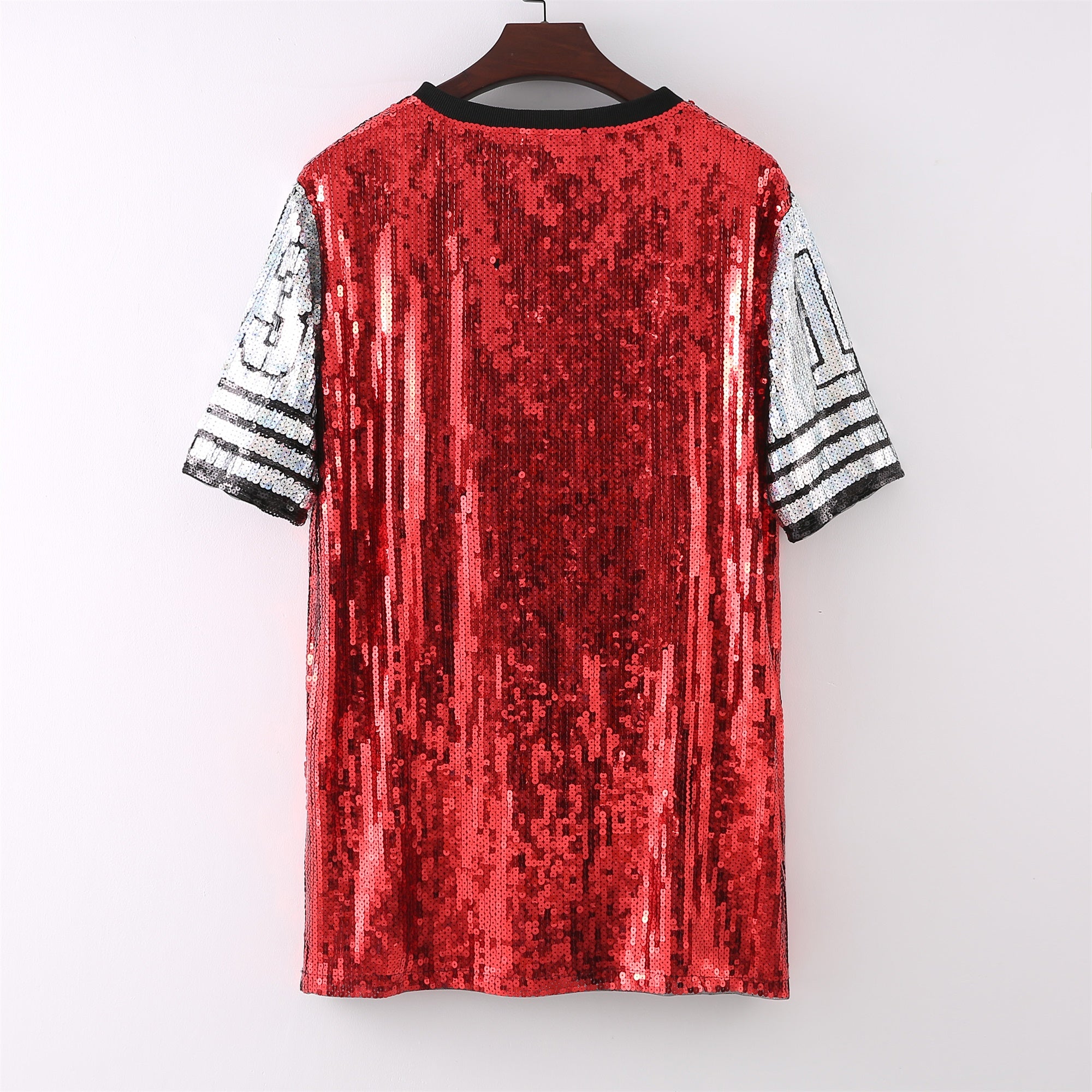 Sparkly Sequin T-Shirt for Women - Trendy Party Top with Glitter Details | Perfect for Night Out, Club Wear, and Special Occasions