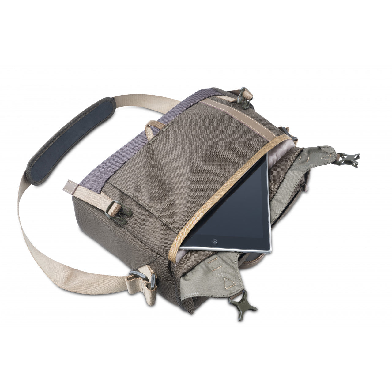 VEO GO 34M KG Shoulder Camera Bag - Waterproof DSLR/SLR Camera Case with Adjustable Strap, Khaki Green - Perfect for Travel, Hiking & Outdoor Photography