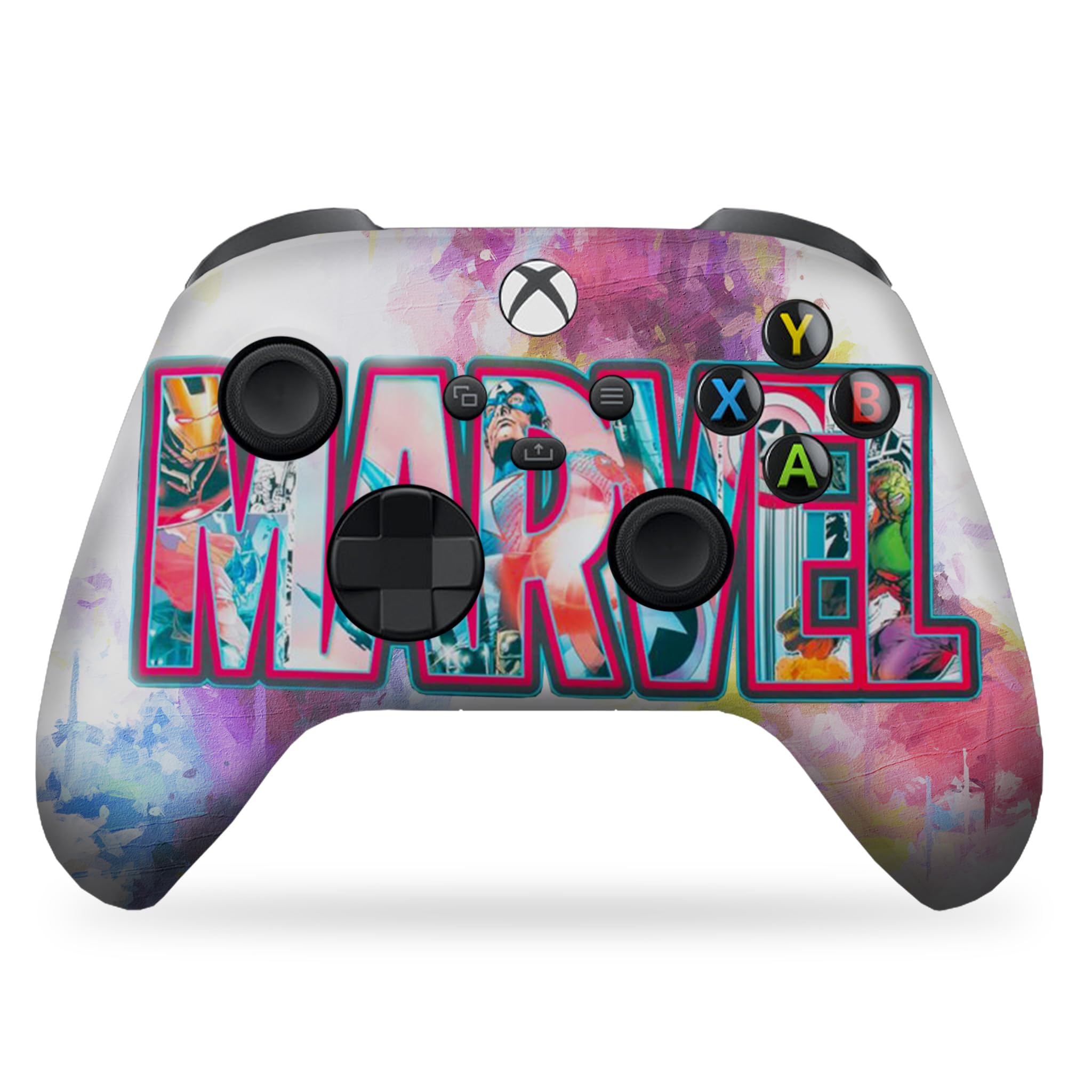DreamController Marvvel Wireless Xbox One & Series X/S Controller - Custom Hydro-Dip Printed Gamepad (Not Just a Skin) | Durable Design for Competitive Gaming & Long Play Sessions