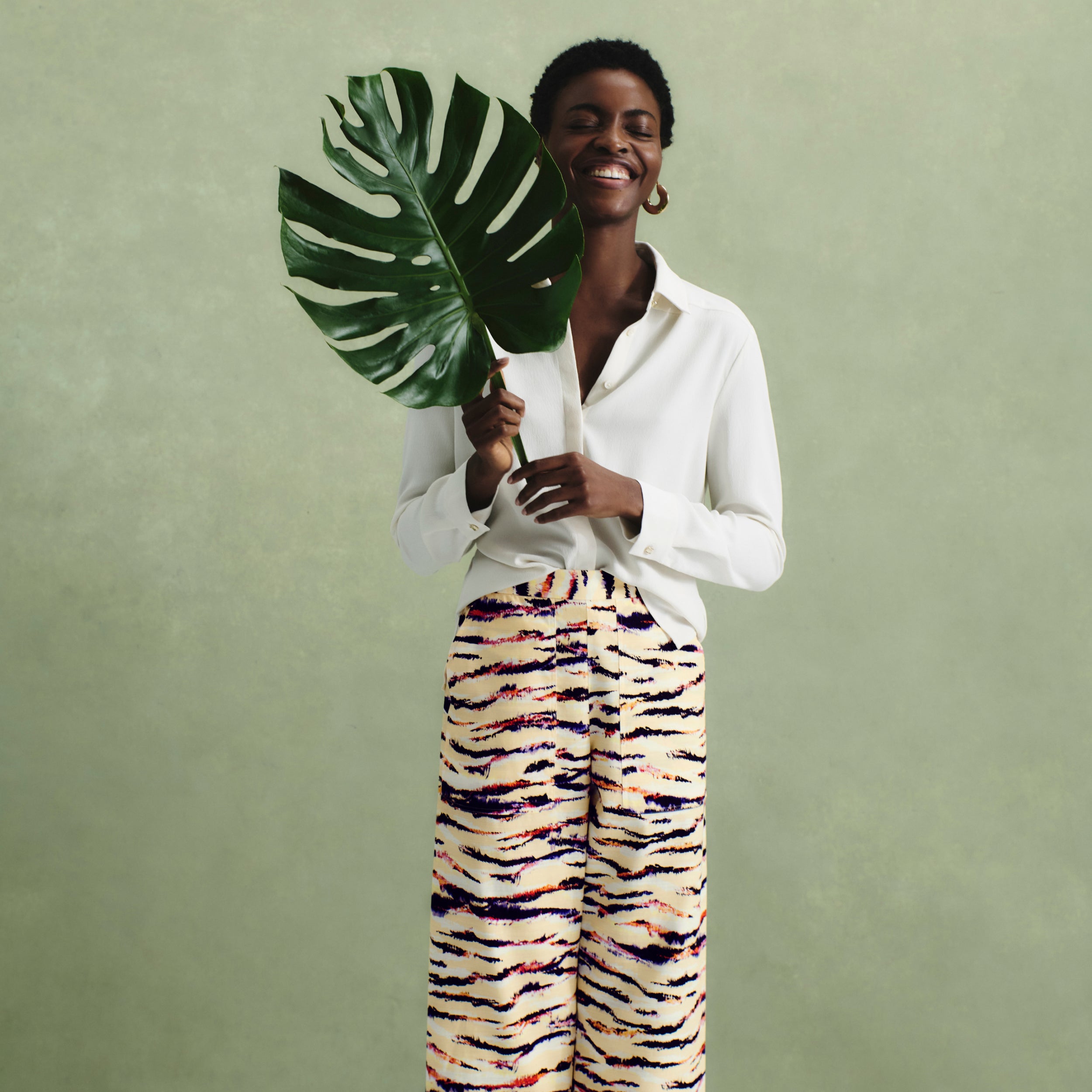 Madelyn Pants - Airy Cotton Savannah Print Women's Casual Pants for Summer | Perfect for Beach, Vacation & Everyday Wear