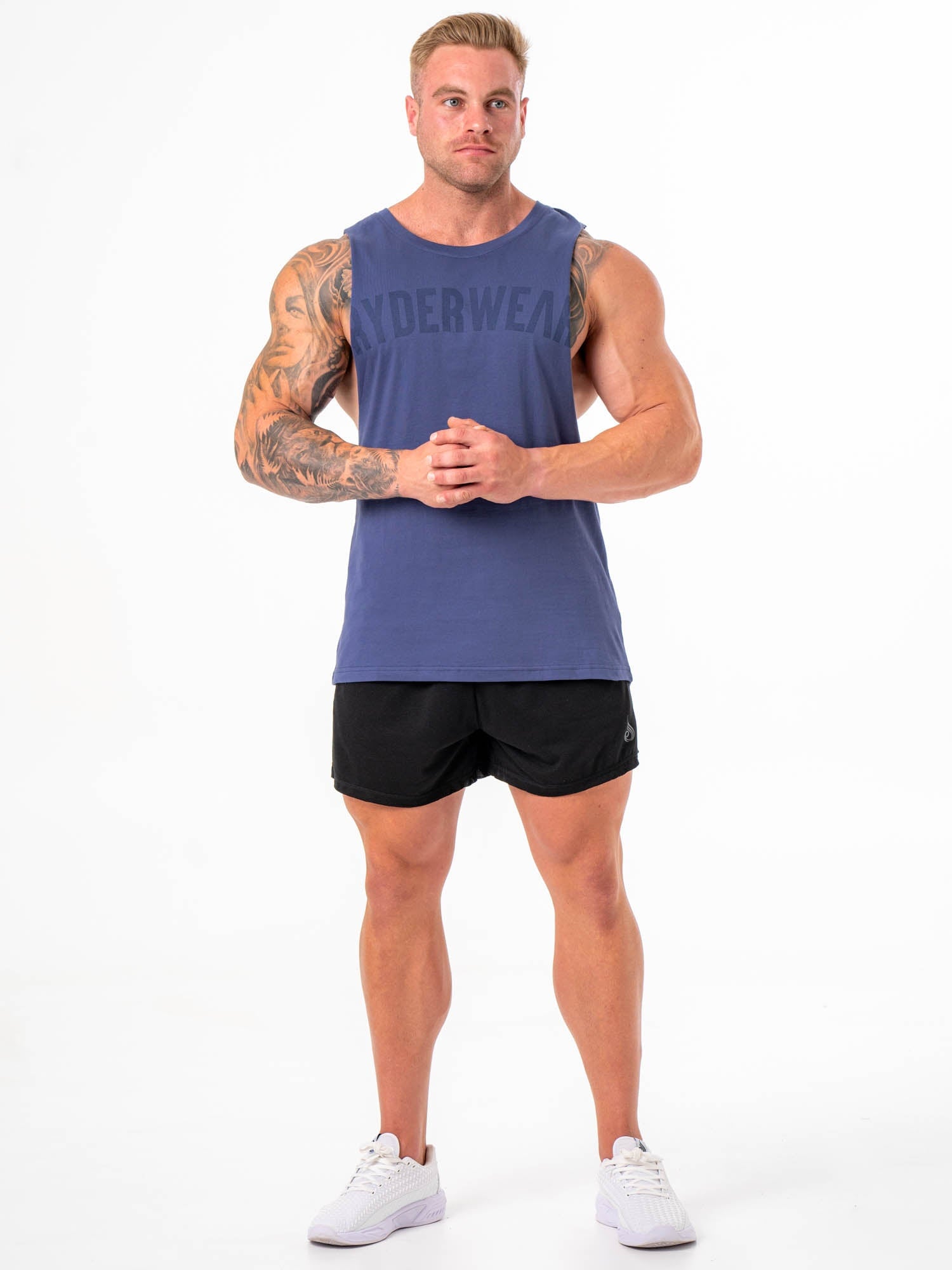 Baller Tank Top for Women - Navy Blue Sleeveless Casual Shirt - Perfect for Gym, Yoga, and Summer Outfits