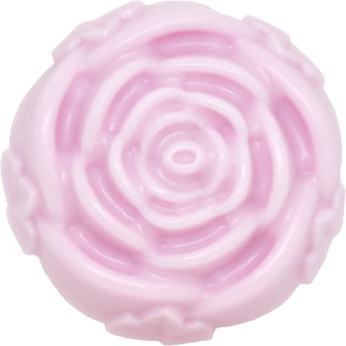 Elegant Rose Shaped Handmade Soap - 3oz Natural Bar with Falling Leaves Design | Perfect for Bathroom Decor, Spa Gifts & Luxury Self-Care