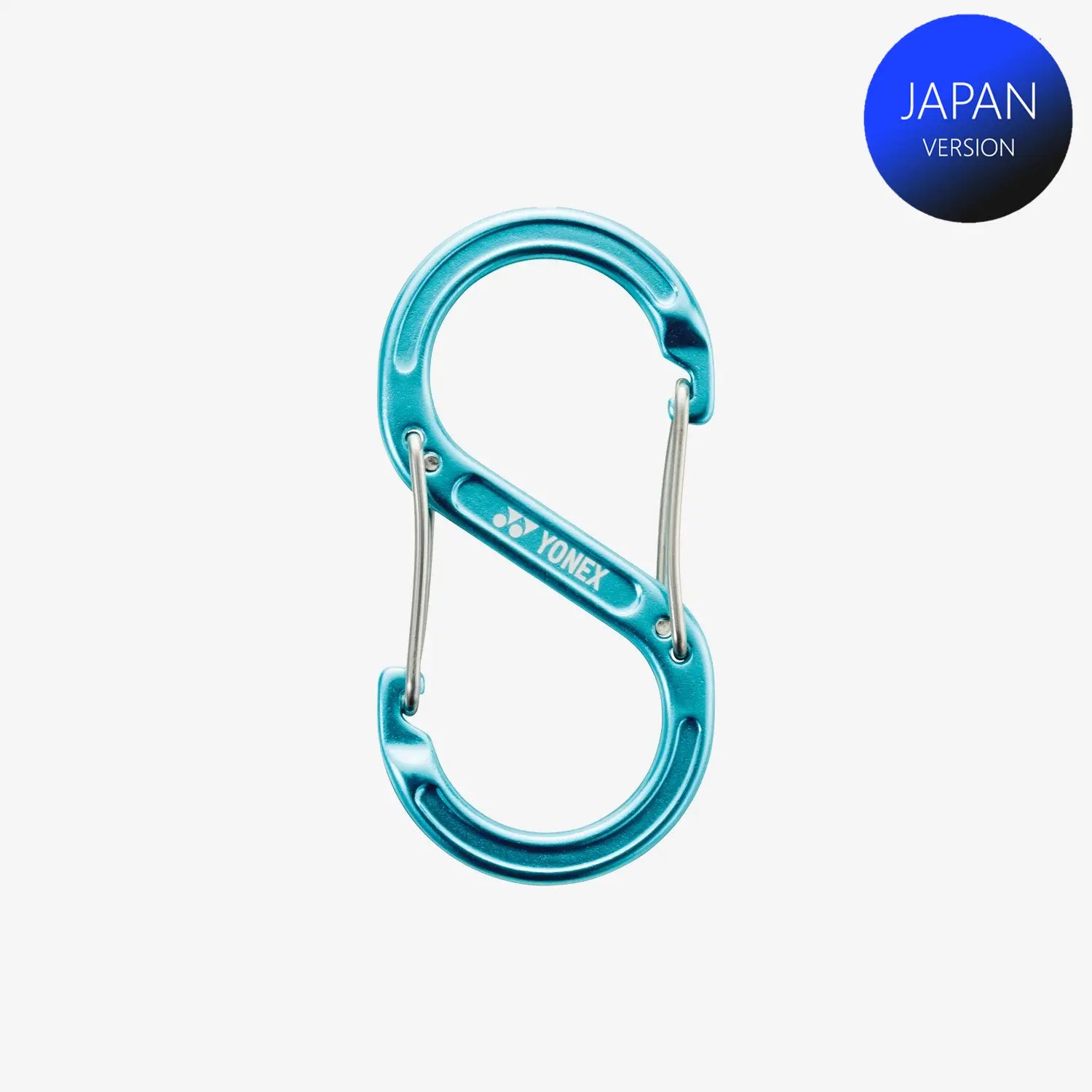 Yonex AC503SHB Carabiner Clip - Shine Blue - Heavy Duty Climbing & Outdoor Gear for Hiking, Camping & Keychains