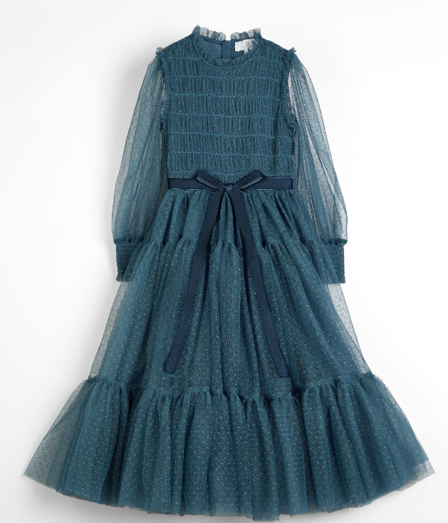 CERA UNA VOLTA DIANA DRESS for Girls Age 6-16 Years | Elegant Floral Party Dress | Perfect for Birthday, Wedding & Special Occasions