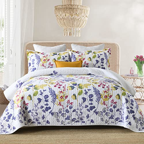 White/Purple/Floral