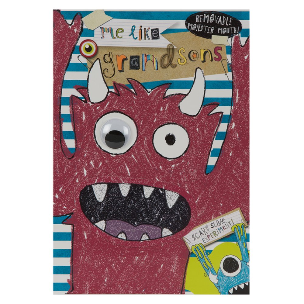 Hallmark Birthday Card for Grandson 'Roar-Some Recipes' - Medium Size Greeting Card | Perfect for Grandson's Birthday, Grandparents Day & Special Occasions