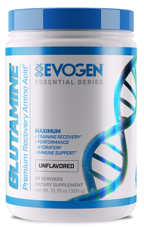 Evogen Glutamine Powder 305g - Unflavored Muscle Recovery Supplement for Athletes & Fitness Enthusiasts - Post-Workout Recovery & Immune Support