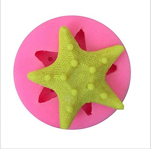 Premium Silicone Starfish Mold for DIY Soap, Chocolate, Fondant - Baking & Cake Decorating Tools - Perfect for Beach-Themed Parties, Wedding Favors, and Holiday Crafts