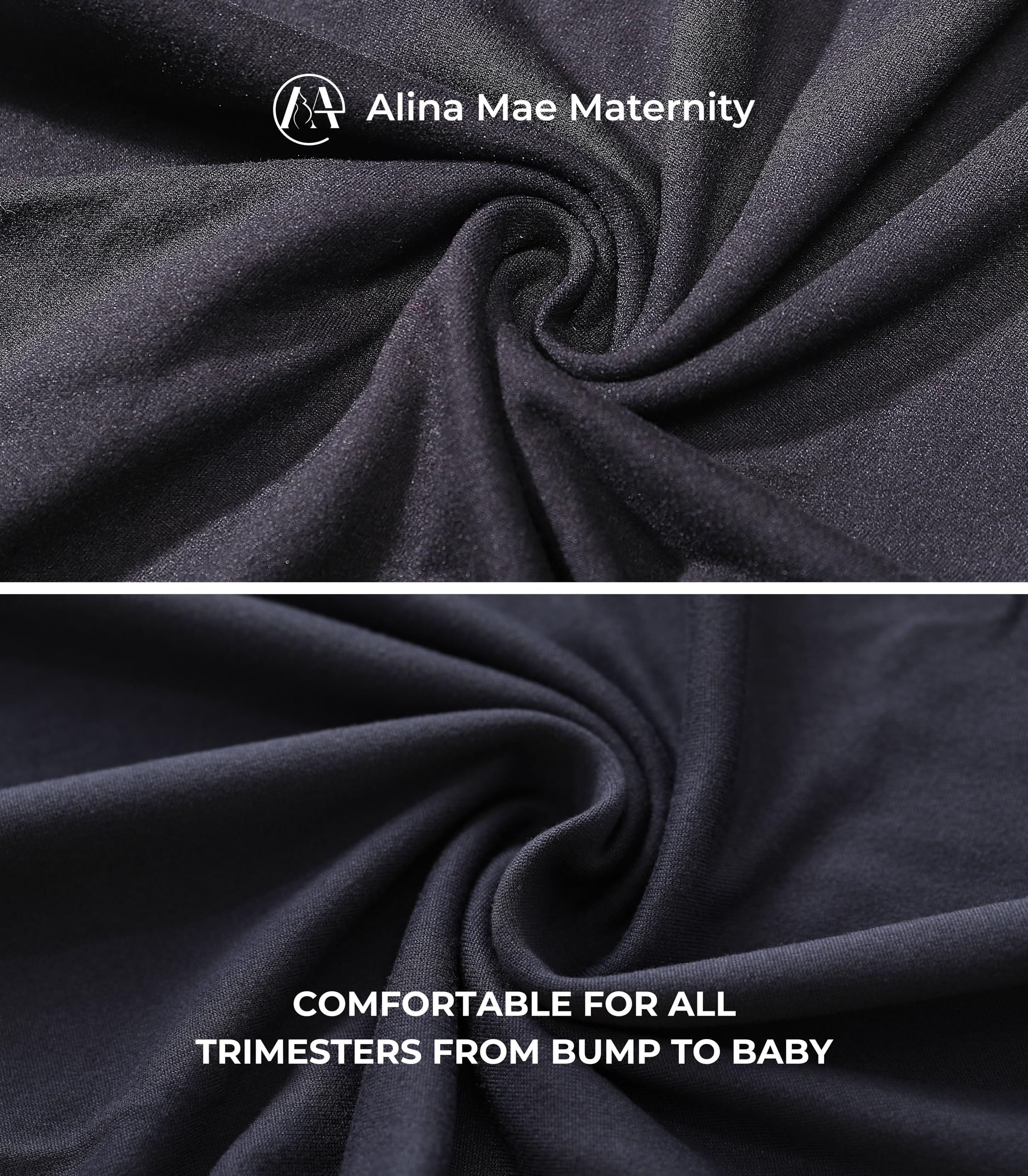 Comfy Stretchy Maternity Pajama Pants for Women - Soft Wide Leg Palazzo Lounge Pants with Elastic Waist - Perfect for Pregnancy, Nursing & Relaxing at Home