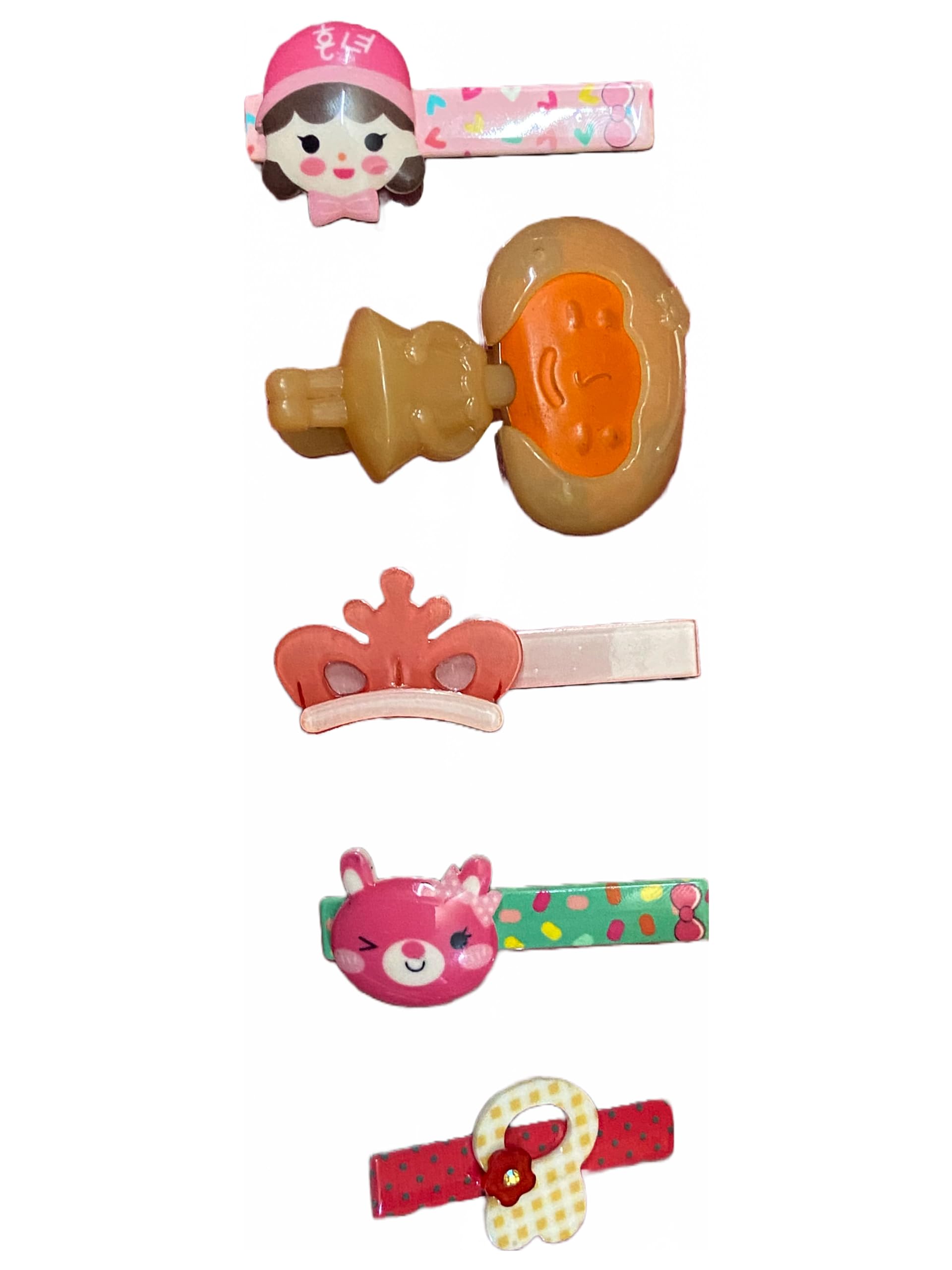 Dreamkart Hair Clips for Girls & Women - 5-Piece Barrettes Set for School, Work & Special Occasions