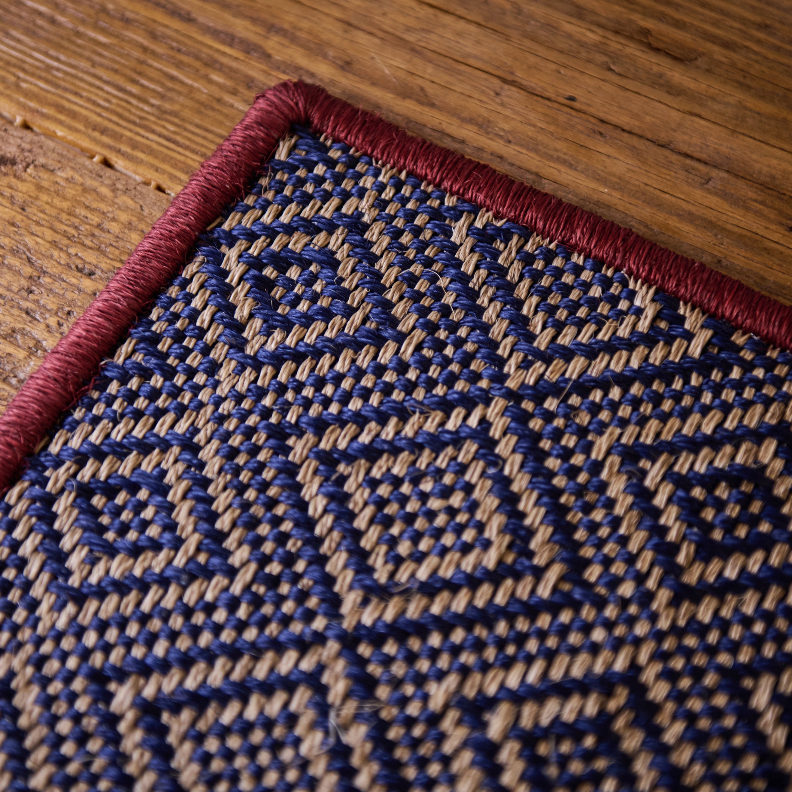 San Gil 2-Pack Placemats Set - Sand, Blue, Red & Purple Washable Table Mats for Dining, Kitchen Decor, and Party Settings