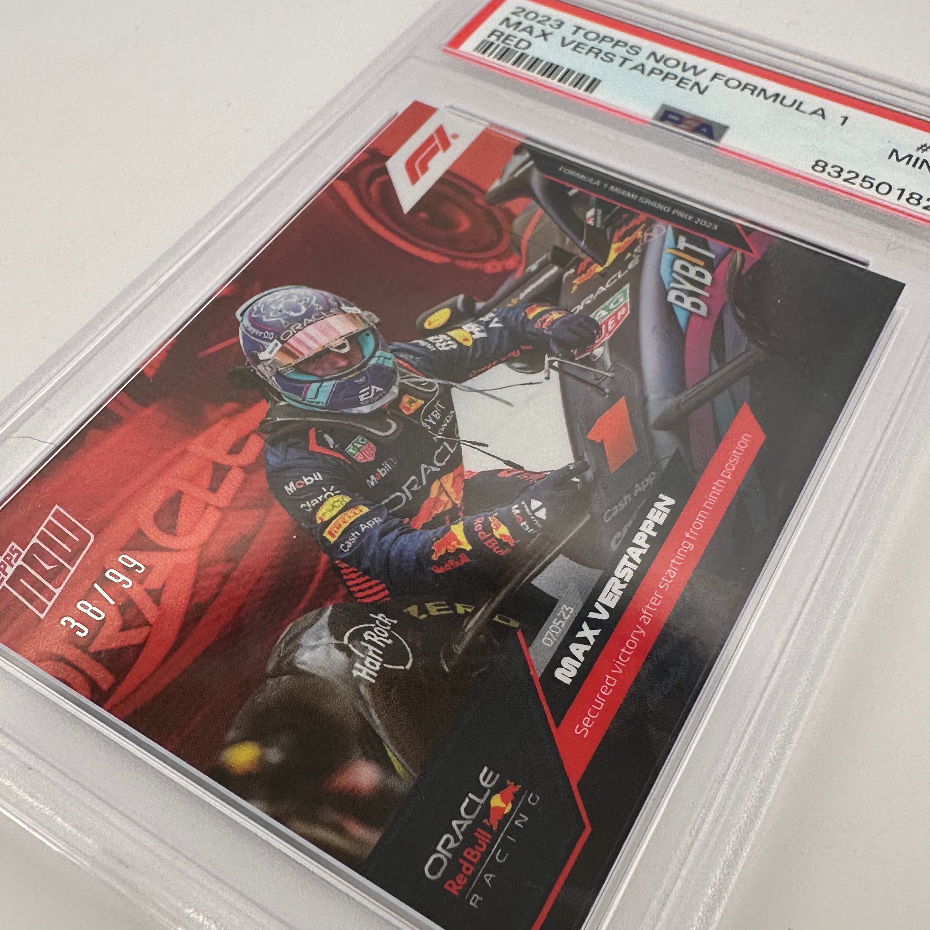 PSA 9 Graded Max Verstappen #14 Red Bull Racing F1 Trading Card - Perfect for Collectors, Sports Memorabilia & Formula 1 Fans