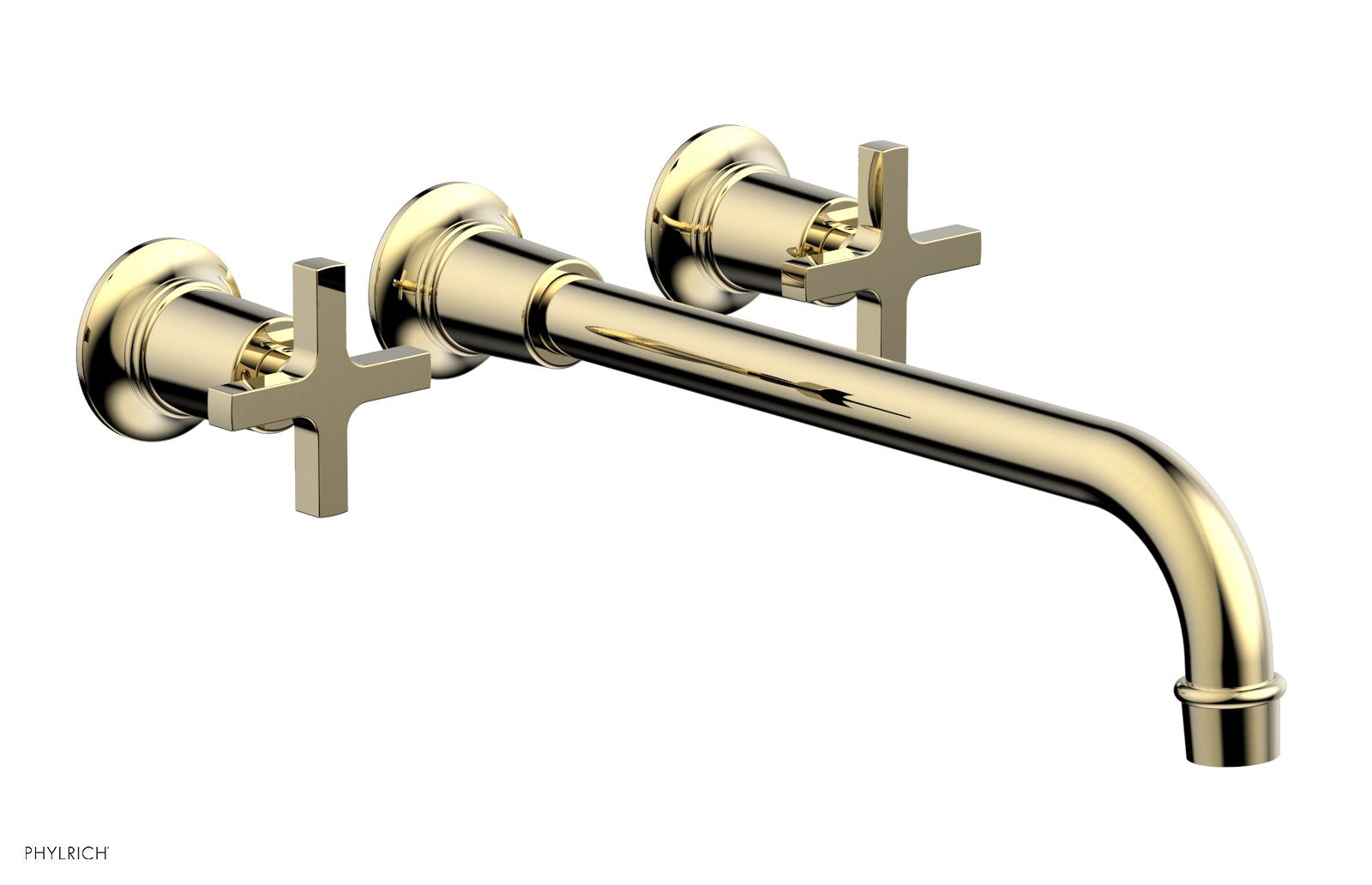 HEX MODERN Wall Mounted Lavatory Faucet Set with 12