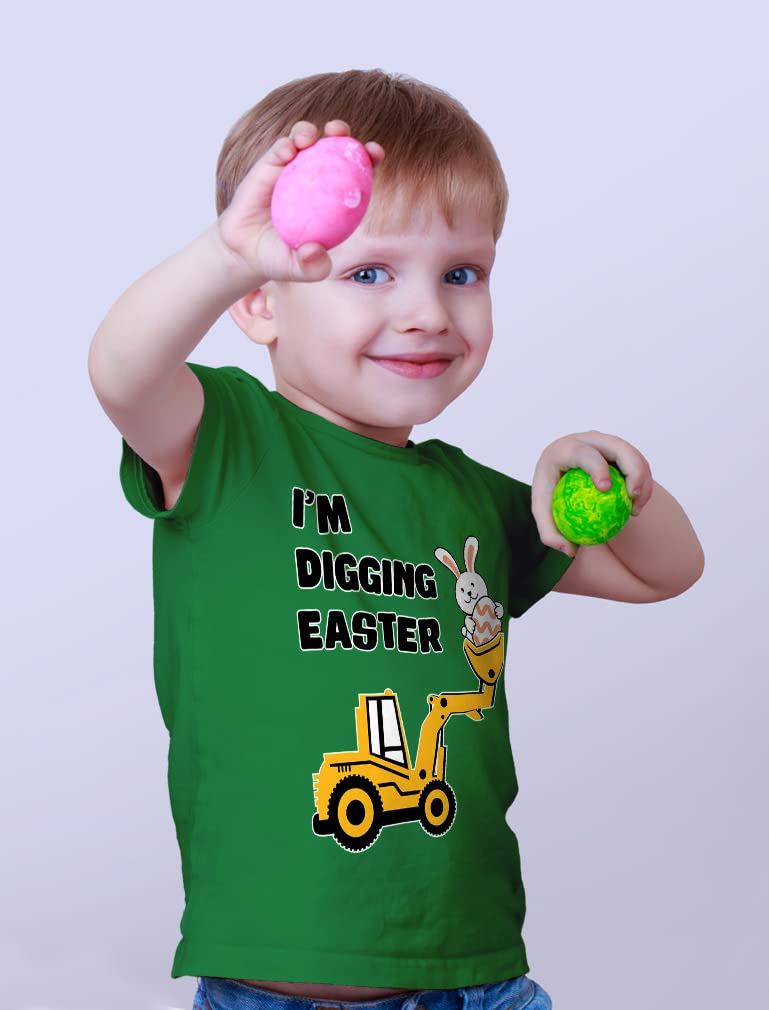 Funny Easter Bunny T-Shirt for Boys & Girls - Cute Infant & Toddler Kids Shirt for Easter Egg Hunt & Spring Celebrations