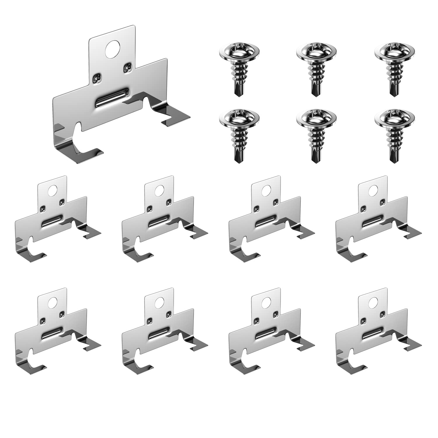 ROOWINTOO 100Pcs Recessed Light Clips - Retrofitting Downlight Canister Clips with Torsion Springs | Perfect for Home Lighting Renovation & Ceiling Light Installation