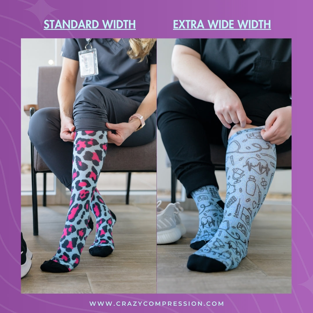 Active Mermaid Purple Leggings - Standard & Extra Wide Fit for Yoga, Running & Workouts