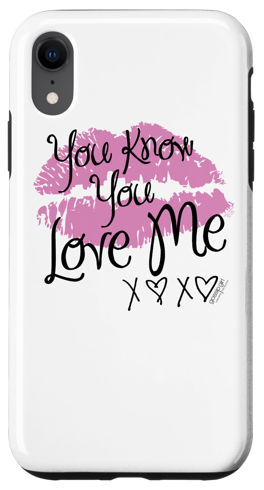 iPhone XR Case - Gossip Girl 'You Love Me' Quote Design - Trendy Protective Cover for Daily Use & Fashion Accessories