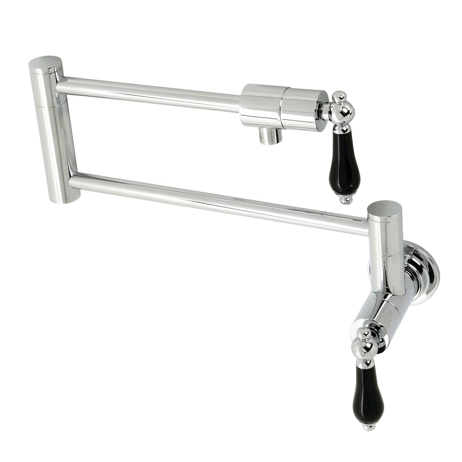 Kingston Brass KS4101PKL Duchess Wall Mount Pot Filler in Polished Chrome - Perfect for Kitchen Sink, Stove & Cooking Area