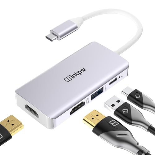USB C to Dual HDMI Silver