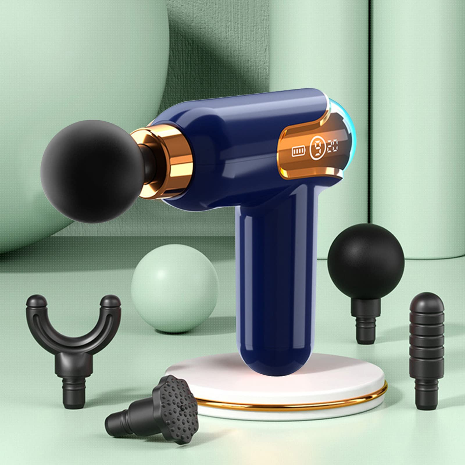Professional Deep Tissue Massage Gun for Athletes - Percussion Muscle Massager with 4 Attachments for Pain Relief & Muscle Recovery | Perfect for Post-Workout, Physical Therapy & Home Use