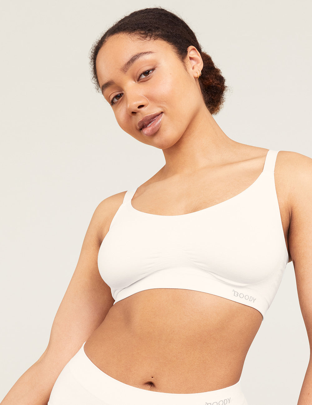 Wireless Full Bust Bra - Comfortable Support for Large Cup Sizes - Perfect for Everyday Wear, Yoga & Lounge - White