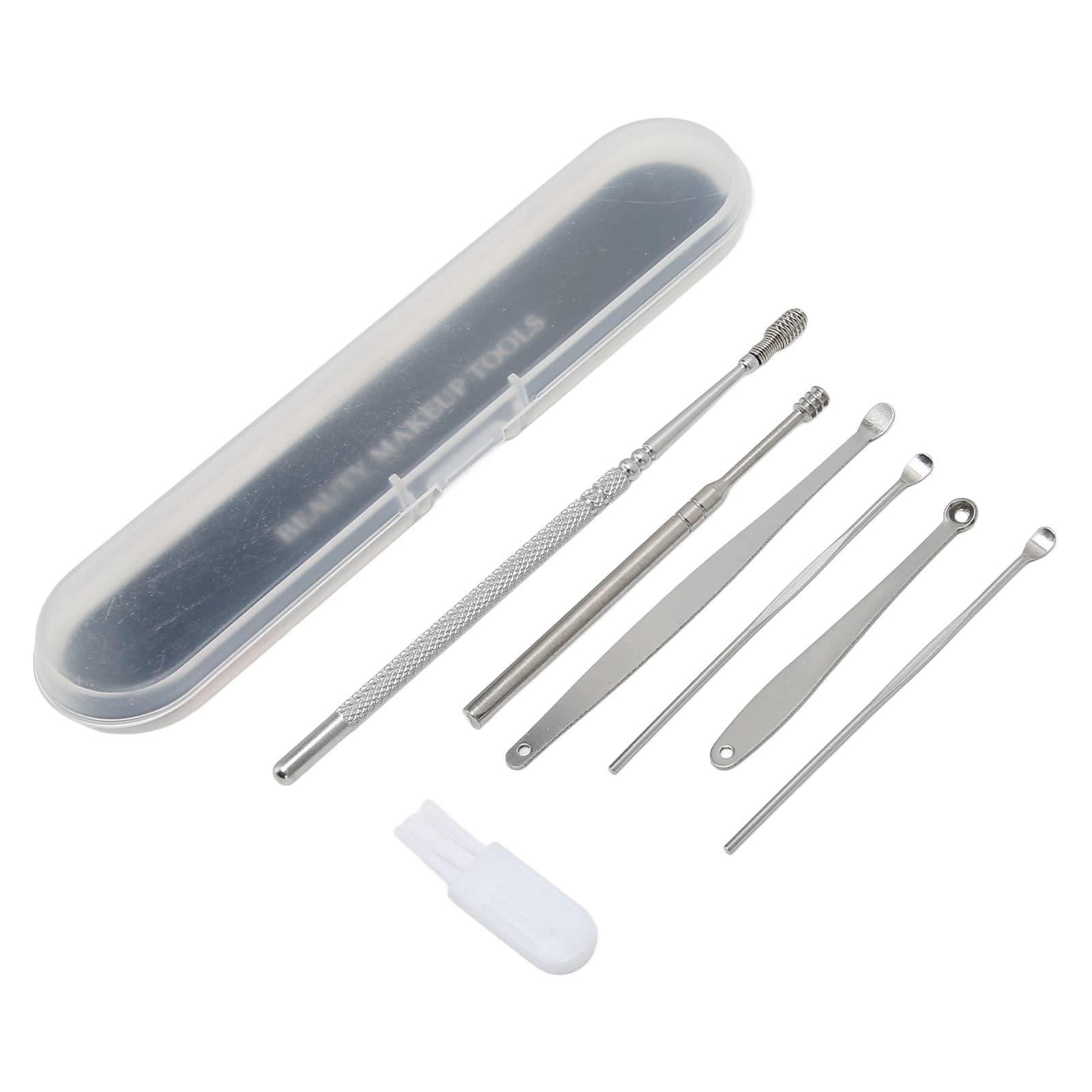 7-Piece Stainless Steel Ear Wax Removal Kit - Spiral Ear Cleaner Tools for Safe Earwax Removal at Home | Perfect for Personal Hygiene & Ear Care Routine