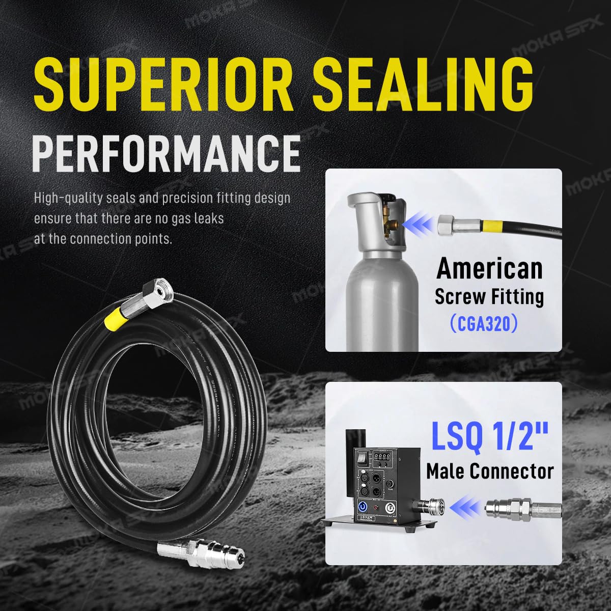 6M High-Pressure Gas Hose for CO2 Tank - Compatible with CO2 Jet Machine, Welding & Beverage Dispensing (6 Meters) - Perfect for Home Brewing, DIY Projects & Industrial Use