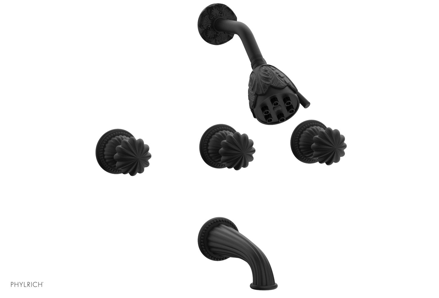 GEORGIAN & BARCELONA 3-Handle Tub and Shower Faucet Set K2361 - Luxury Bathroom Fixture for Modern Homes, Perfect for Bathroom Renovation and Spa-Like Shower Experience