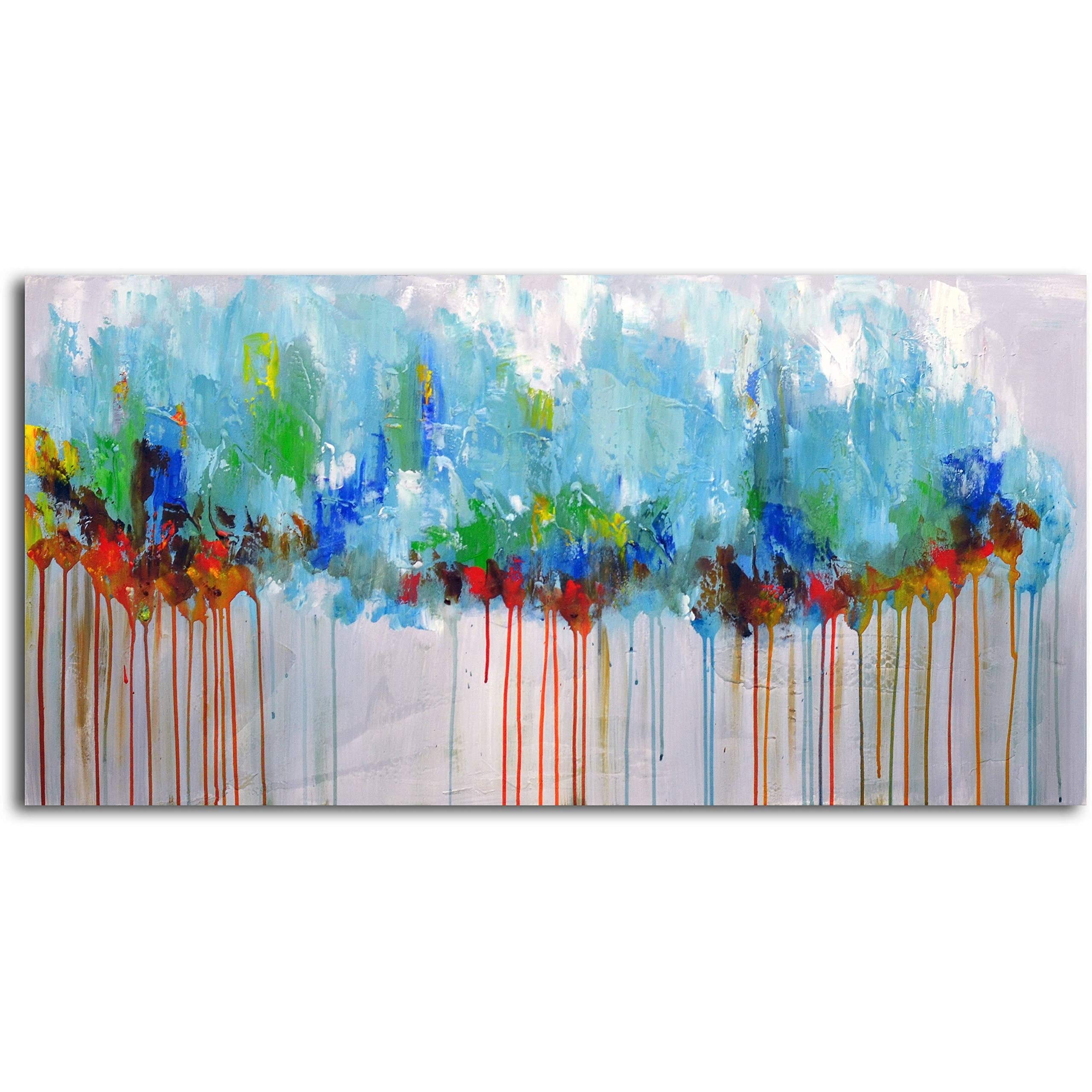 Omax Decor 'Through The Forest' Original Hand-Painted Canvas Wall Art - Perfect for Living Room, Bedroom & Office Decor