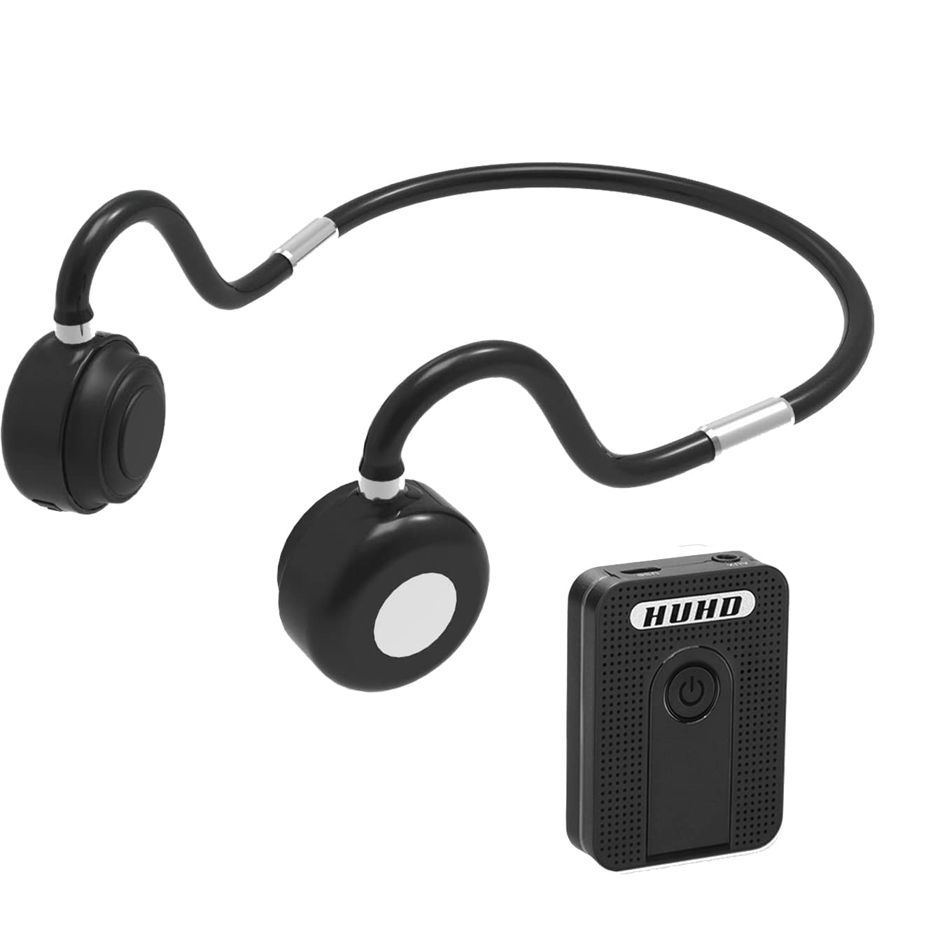 FANSAISI Wireless TV Headphones for Seniors - Bone Conduction Hearing Aid Headset with Conversation Assist - Perfect for Elderly with Hearing Loss Watching TV & Family Conversations