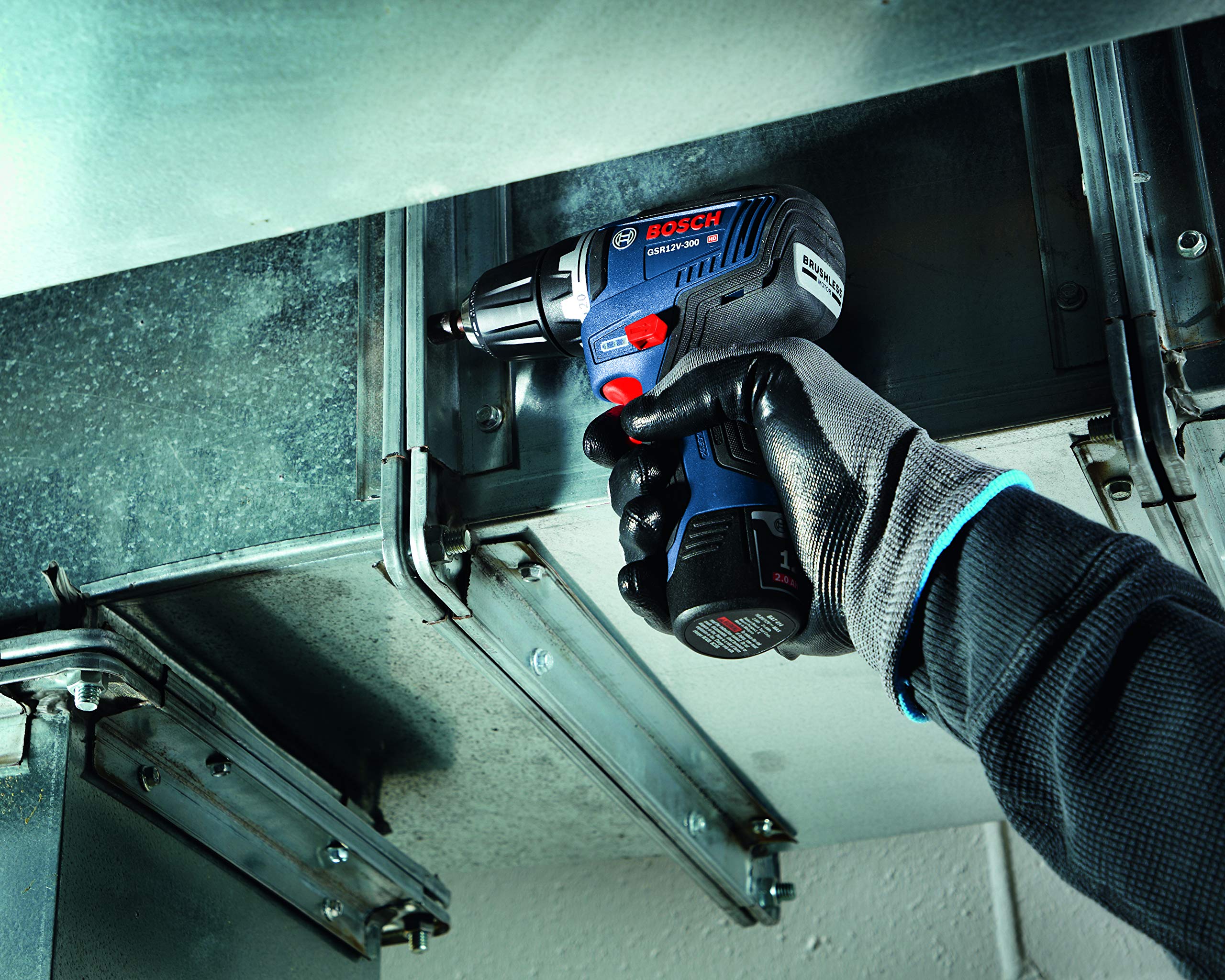 Bosch GSR12V-300N 12V Max EC Brushless 3/8 Inch Cordless Drill Driver (Bare Tool) - Perfect for DIY Projects, Home Repairs & Professional Construction Work