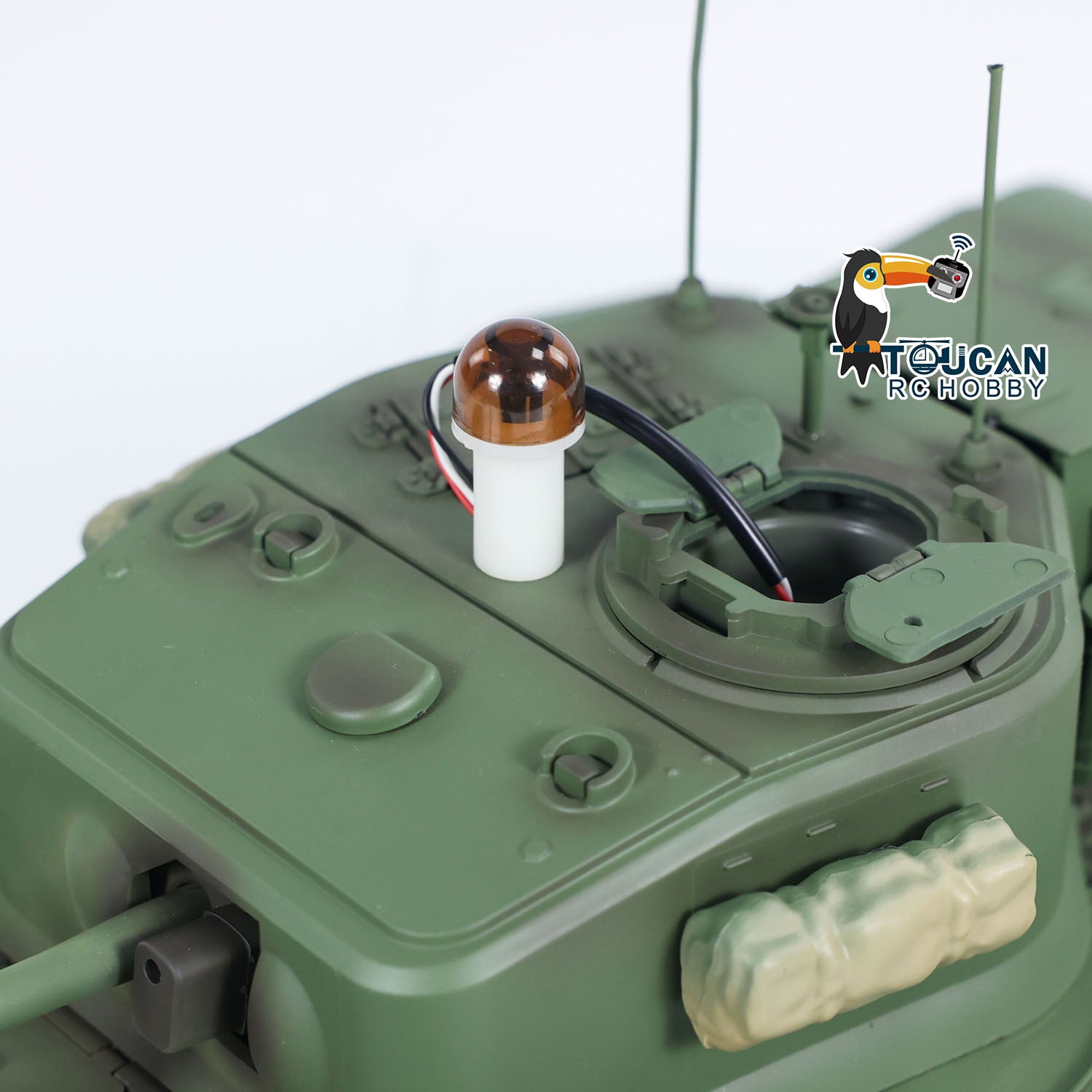 1/16 Tongde RC Battle Tank Churchill Mk.VII Electric Remote Control Military Vehicle - US Stock - Perfect for Wargaming, Collectors & Outdoor Play