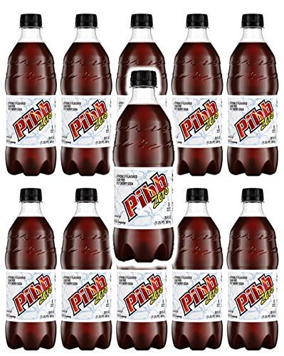 Tirrito Pibb Zero Sugar Soda - 20oz Bottles (12 Pack, 240 FL OZ Total) | Zero Calorie Soft Drink for Parties, BBQs & Movie Nights