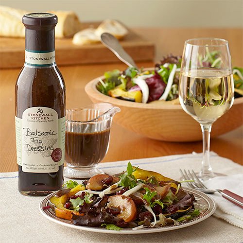 Stonewall Kitchen Balsamic Fig Dressing - Premium Gourmet Salad Dressing, 11 oz (Pack of 2) - Perfect for Salads, Marinades & Cheese Platters