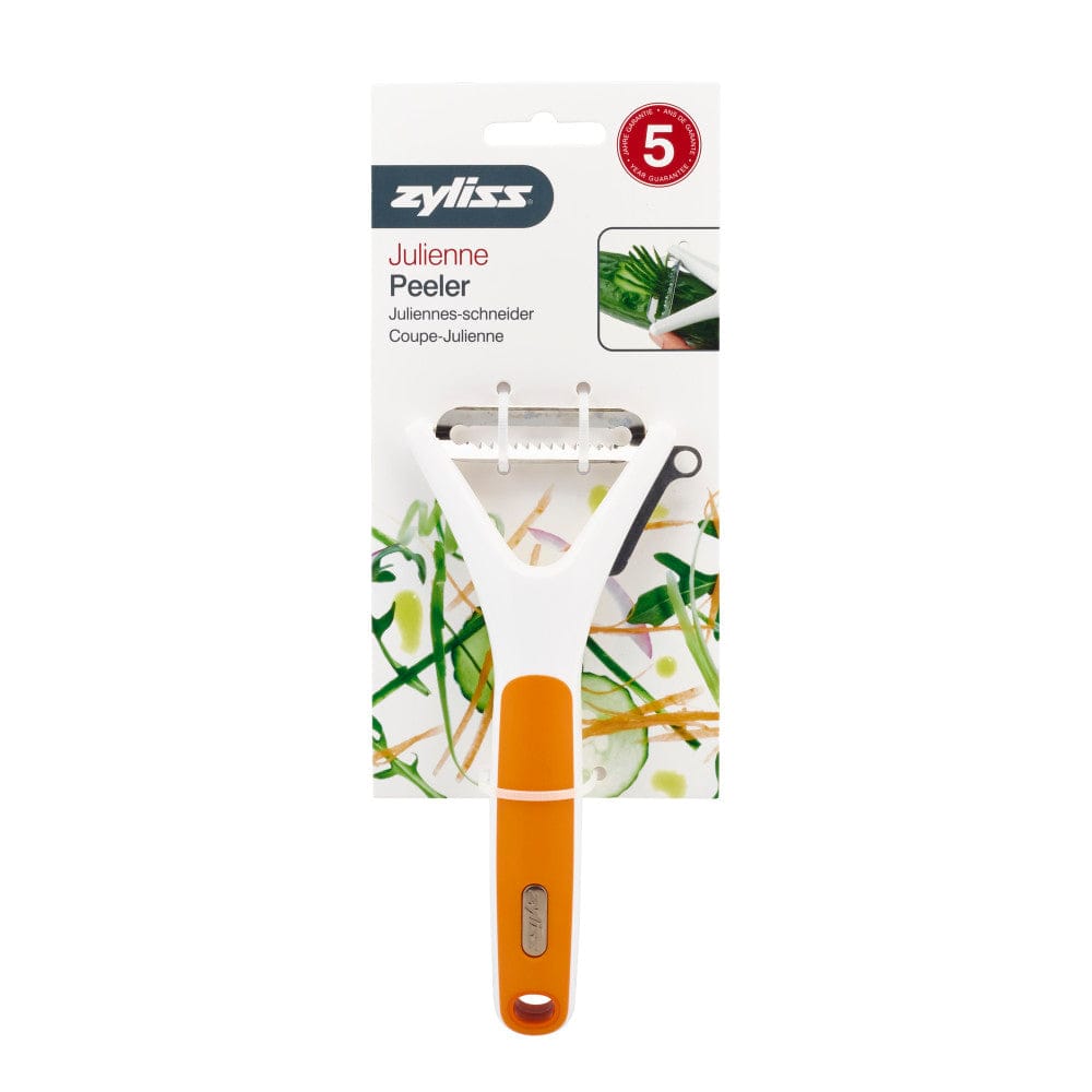 Zyliss Julienne Peeler - Stainless Steel Vegetable Slicer & Grater for Perfect Julienne Cuts - Ideal for Salads, Stir-Fries & Garnishing