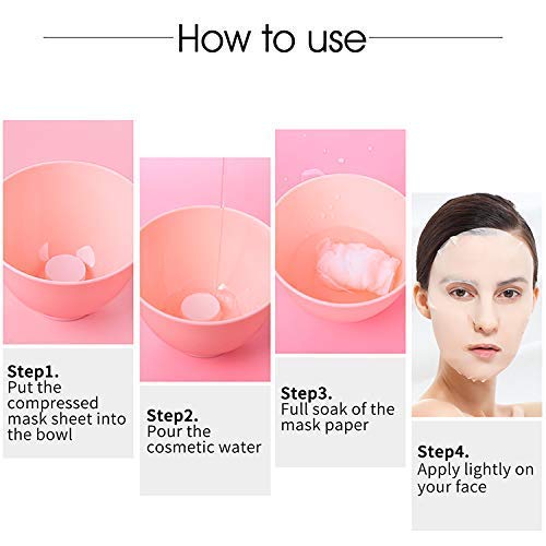 Gold Facial DIY Calming Spa Mask Sheet - Compressed Face Mask for Skin Care & Relaxation (Pack of 10) | Perfect for At-Home Spa, Self-Care Routine & Sensitive Skin Relief