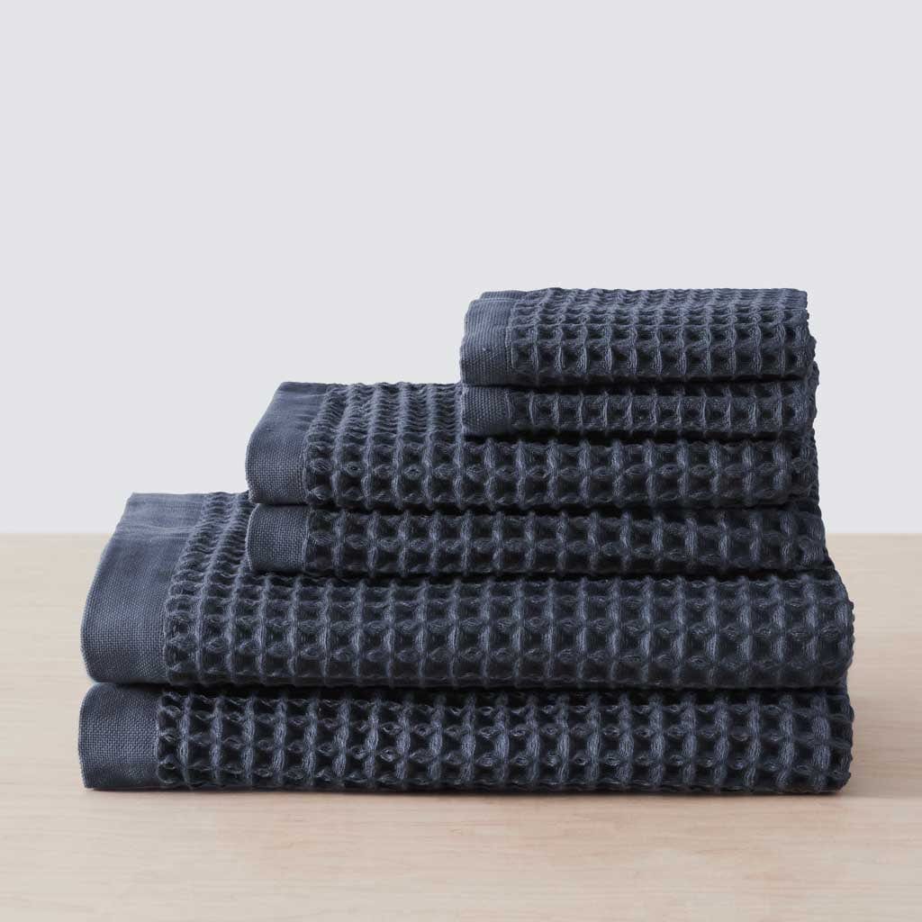 Premium Imabari Waffle Weave Bath Towels - Ultra Soft & Absorbent Japanese Cotton Towel Set for Spa, Bathroom & Luxury Home Use