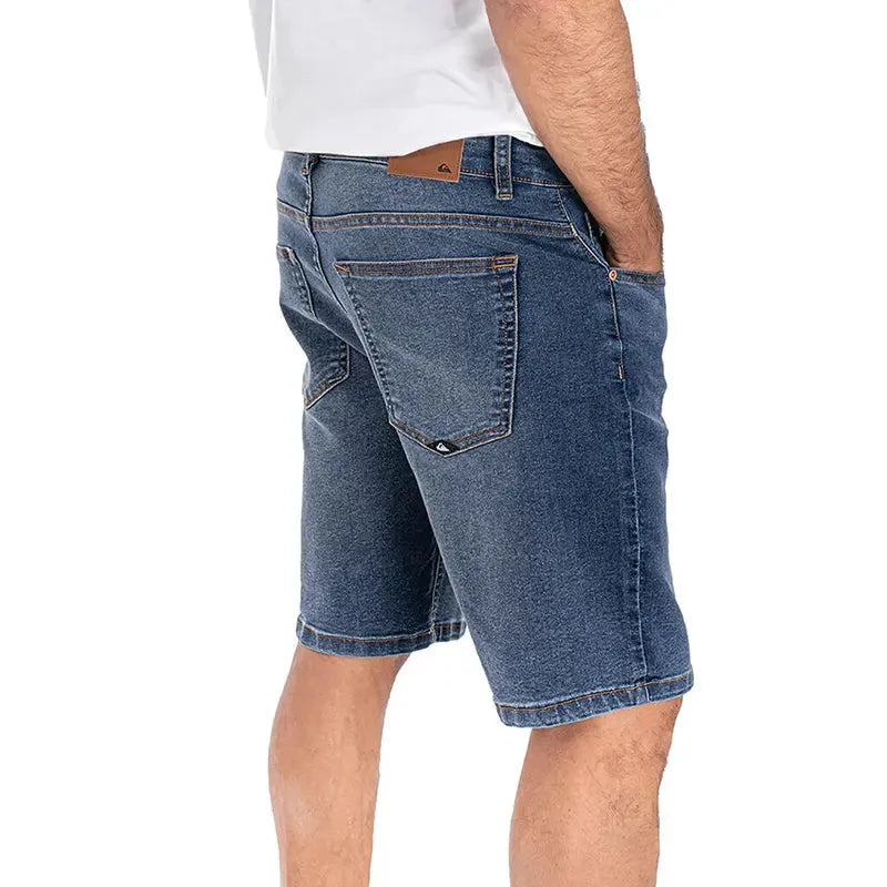 Quiksilver Men's Bermuda Slim Essentials Swim Trunks - Blue Azul - Quick-Dry, Comfort Fit for Beach, Pool & Vacation