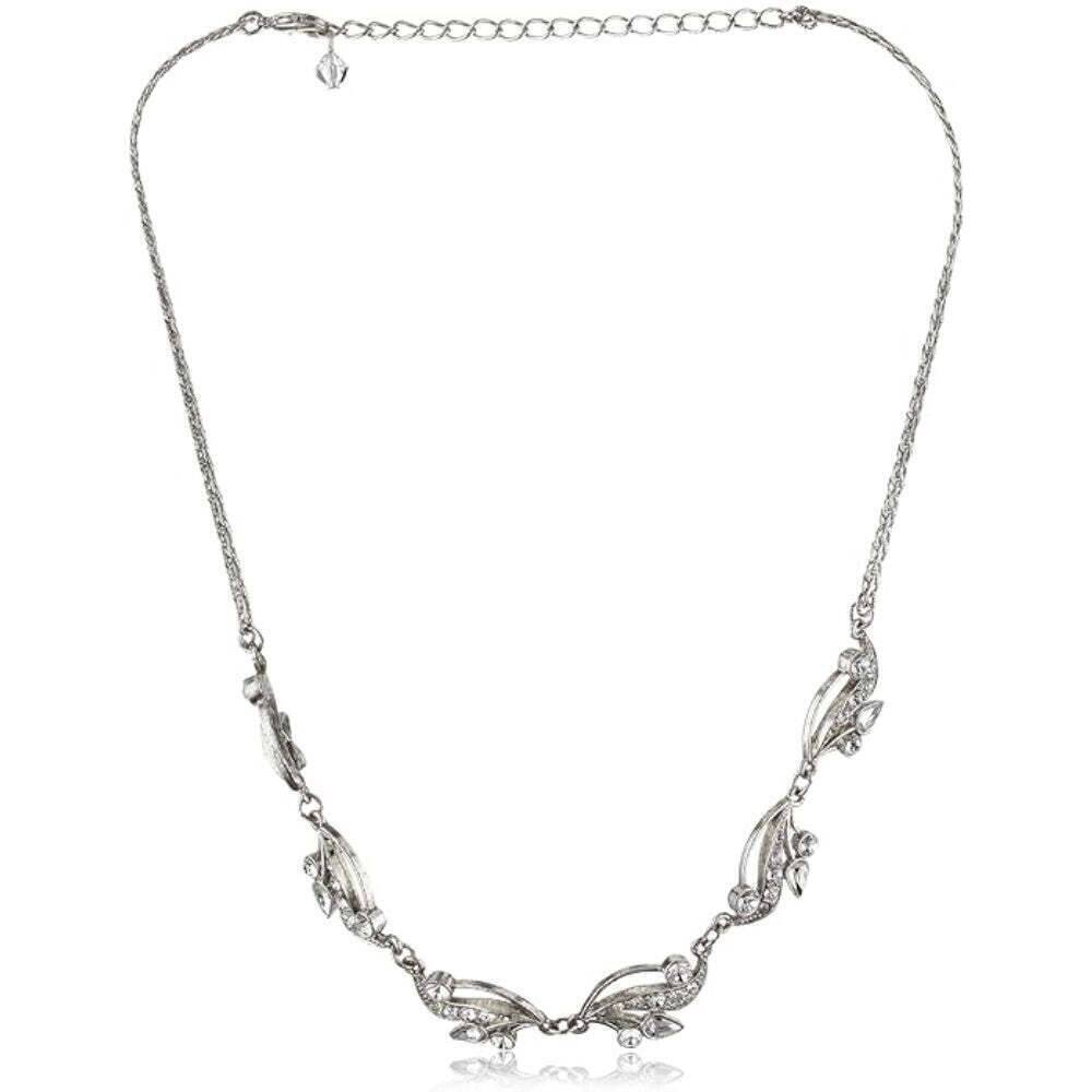 Silver Tone And Crystal Clear
