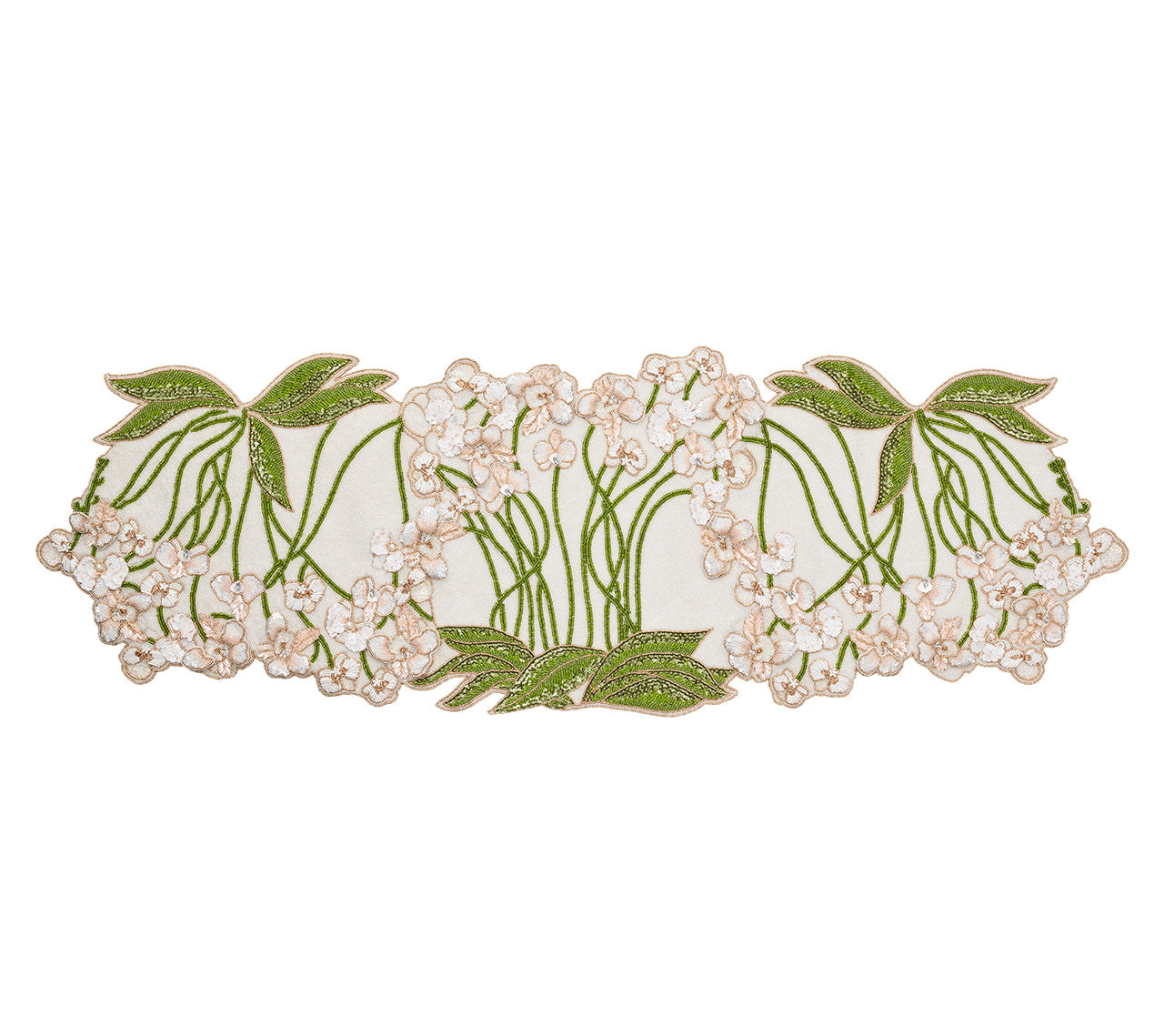 Orchid Runner in Multi - Elegant Floral Printed Non-Slip Rug for Living Room, Bedroom, and Hallway Decor