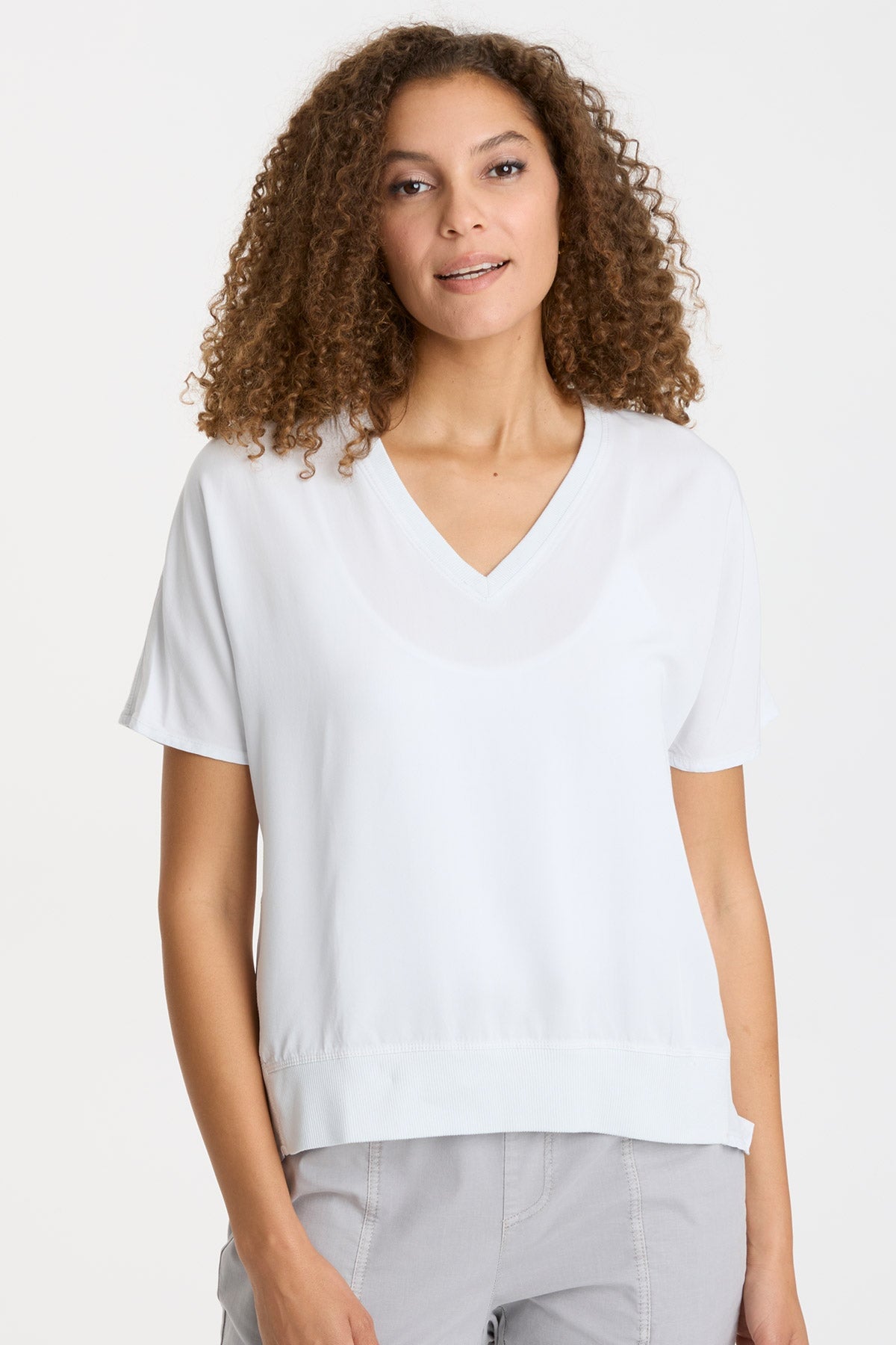 Stylish Twill Clara Top with Fantail Pigment Print - Perfect for Casual Outings & Summer Fashion