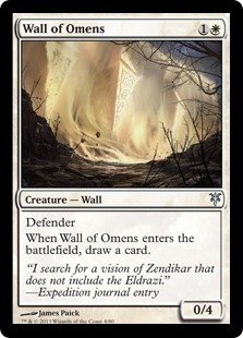 Magic The Gathering Wall of Omens Card - Duel Decks Sorin vs Tibalt - Collectible Trading Card Game for MTG Players & Deck Builders - Perfect for Casual Play & Competitive Tournaments