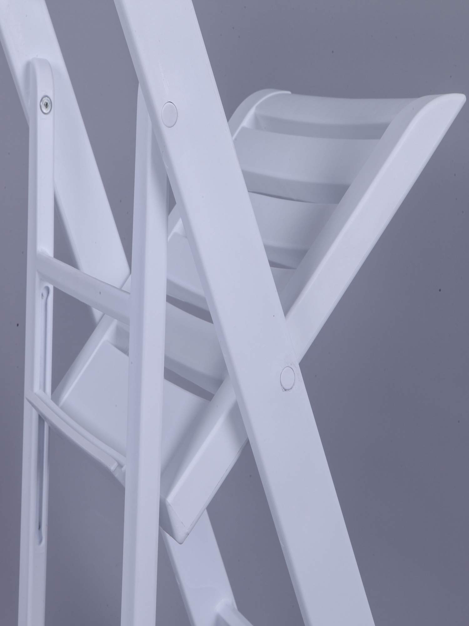 Commercial Resin Folding Chairs - Heavy Duty White Stackable Chairs for Events, Banquets & Outdoor Gatherings